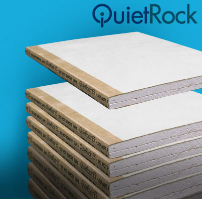 QuietRock gypsum panels