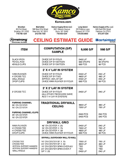 Kamco Products Line Card